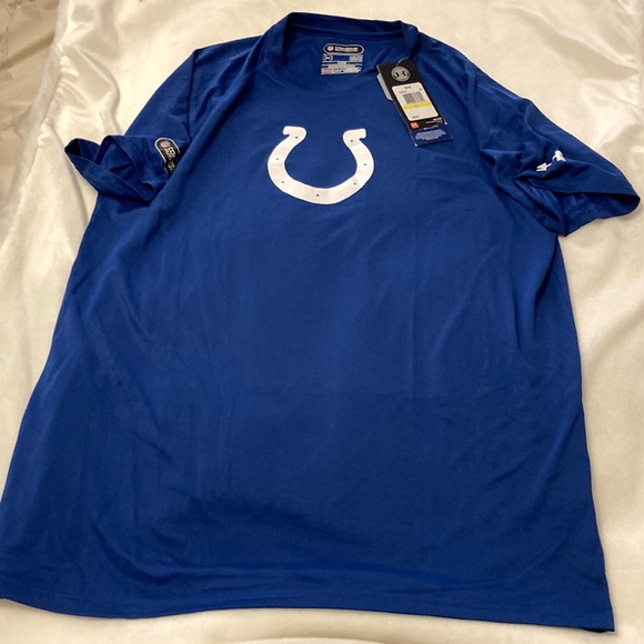 NWT Under Armour Indianapolis Colts mens medium tshirt loose w/ hear gear - Picture 2 of 5